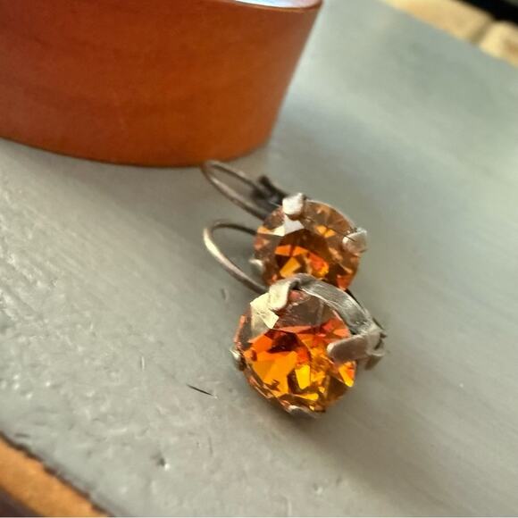 Sabika LIKE Silver Tone Dangle Earrings - Picture 5 of 5